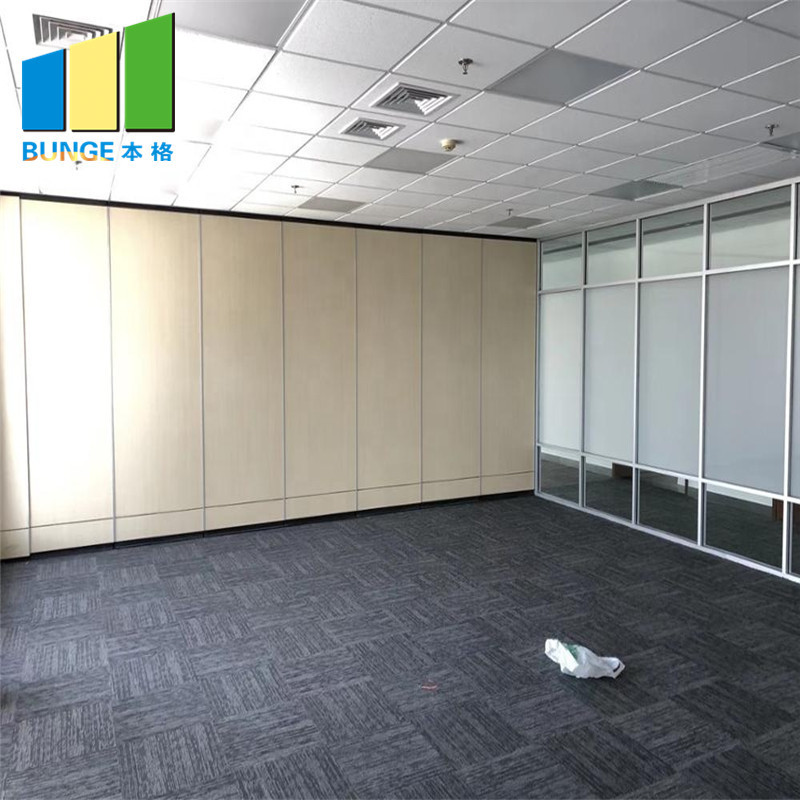 India Folding High Partition Banquet Hall Wooden Acoustic Room Divider For Studio