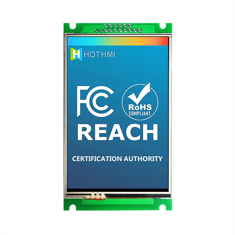 3.5" Smart UART TFT Display 320x480 With Projected Resistive Touch