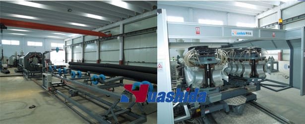 Automatic Double Wall Corrugated Pipe Extrusion Machine with PLC Control System