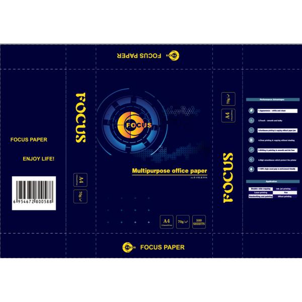 100% Wood Pulp Photo Copy Paper OEM A4 Size & Letter Size 70gsm/75gsm/80gsm