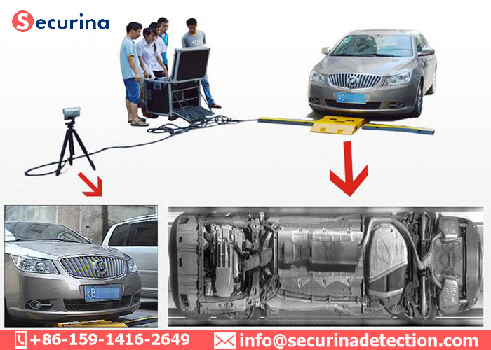 21in Display Under Vehicle Surveillance System Uvss ANPR Camera 5000×2048 240VAC