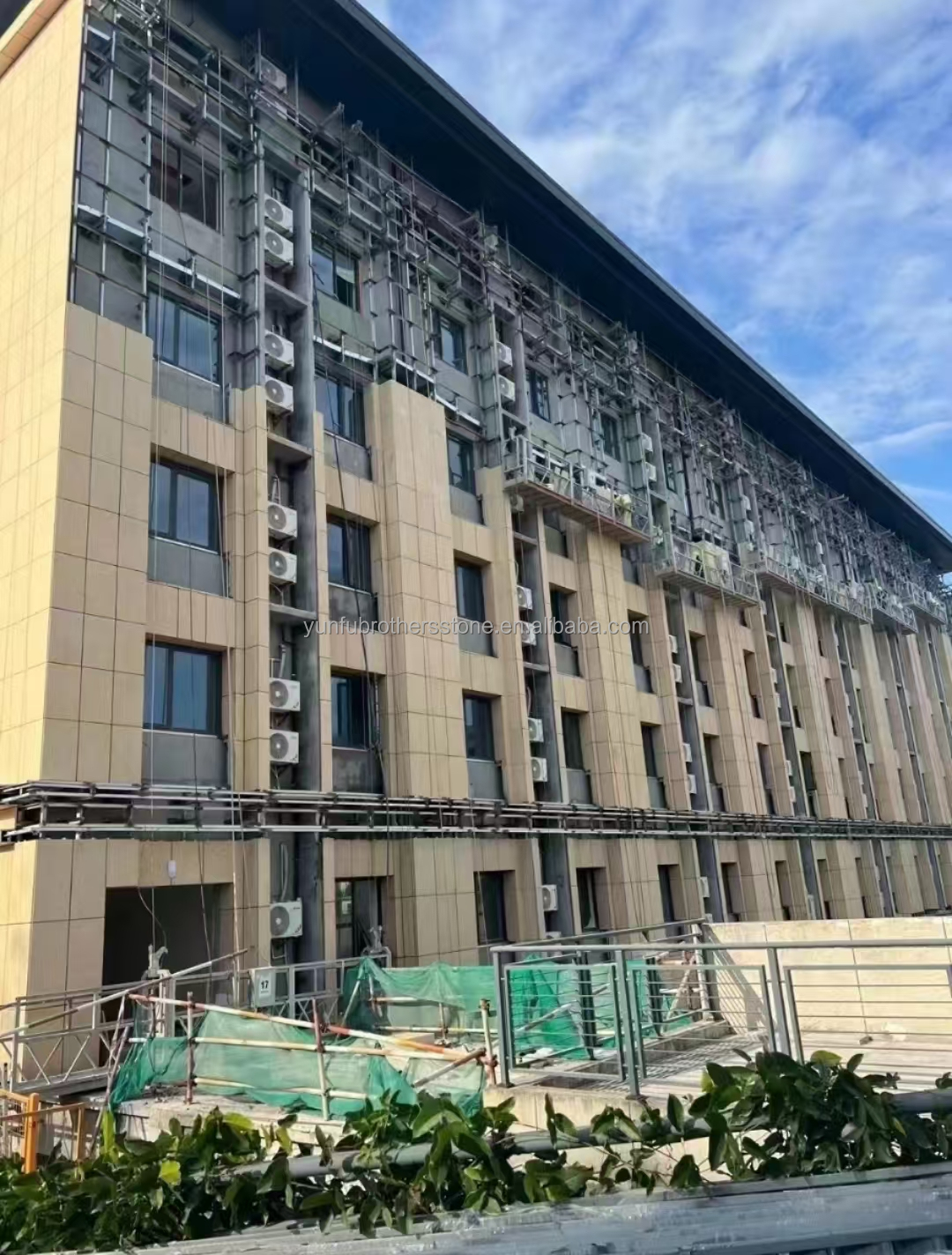 Flamed Chinese Modern Granite Material Muretto Stone for Villa Building Wall Cladding