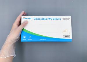 Quality Odourless Clear And Blue Industry Vinyl Pvc Disposable Exam Gloves for sale
