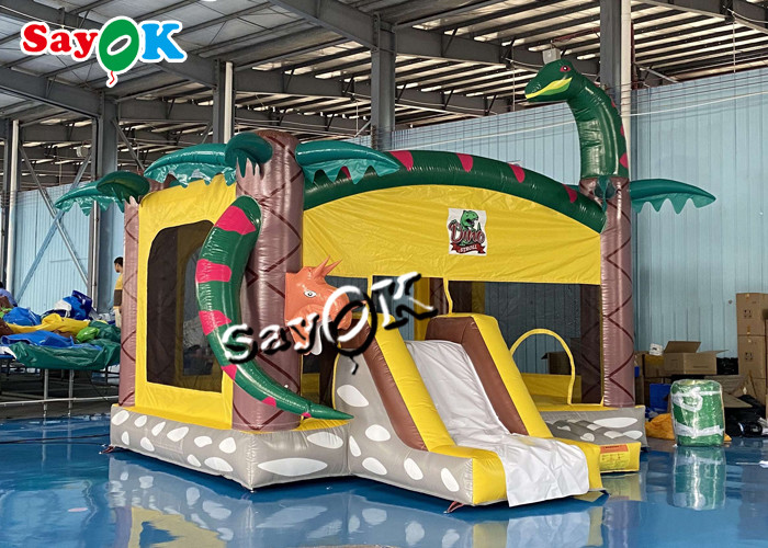 Safari Animal Theme Inflatable Bounce Castle Combo 5x5x4mH