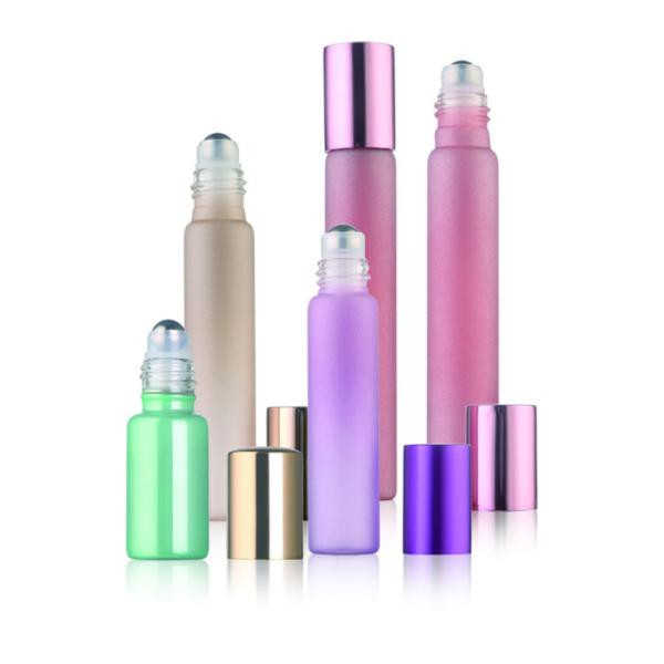 Cosmetic Perfume Oil Roll On Glass Bottle With Roller Ball 4ml 6ml 10ml 15ml