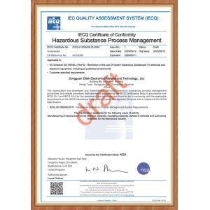 Dongguan Ziitek Electronical Material and Technology Ltd. Certifications
