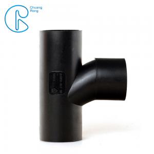 China Abrasion Resistant HDPE Siphon Downstream Tee PN6 50*50mm 110*110mm on sale