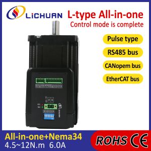 Quality Lichuan Closed Loop Integrated Stepper Motors Driver 10N.m 2Phase Nema34 48V 6.0A 1000PPR for sale