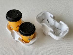 Quality Reach Biodegradable Compostable 2 Cup Holder Cup Carrier Packaging for sale