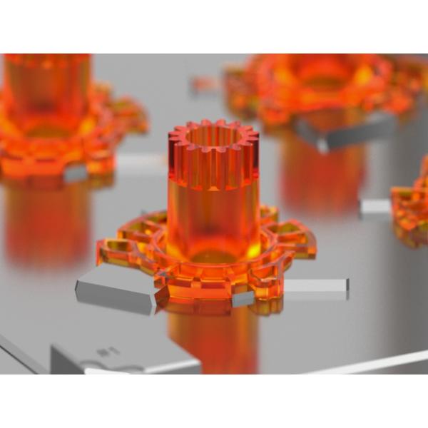 OEM / ODM ： Precision Injection Molding & VR Transparent Knob Control Shaft (1*4) No.22732
