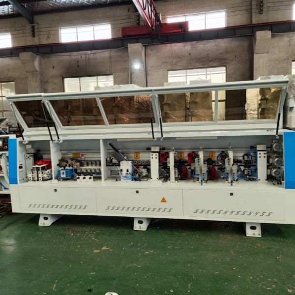 Automatic Edge Banding Machine Combining Multiple Processing Steps Including Gluing Trimming Buffing and Corner Rounding