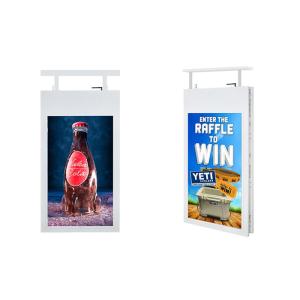Double Sided Digital Window Display Screens 1080P Full HD Resolution