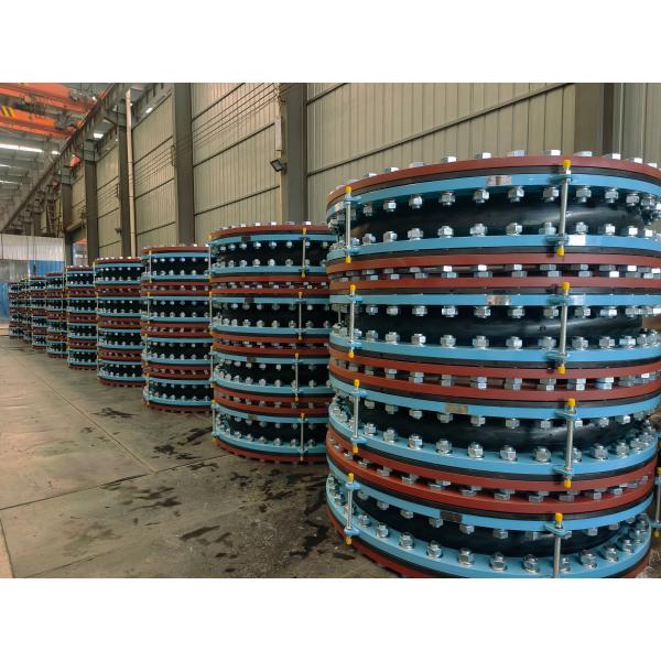 Large Diameter DN1600 PN10 Rubber Expansion Joints | Fully Sealed Flanged Type with Counter Flange