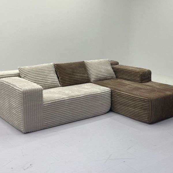 OEM L-Shape Frameless Sofa Comfortable Couch Sponge Indoor Modular Sofa Living Room Could Couch Compressed Sofa