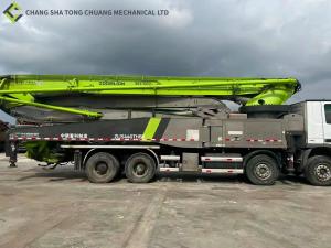 Quality In 2017 Zoomlion Green Remanufactured Used Concrete Boom Pump Truck 56M Installed for sale