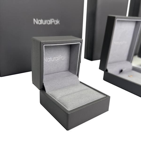 Black PU Luxury Jewelry Packaging Boxes