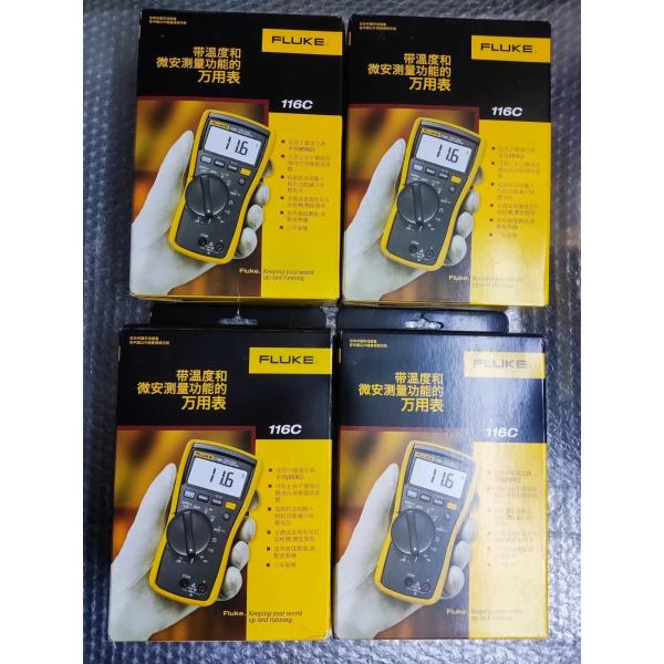 True-RMS Fluke 116/116C HVAC Multimeter 600V 6000 Count Thermometer & Microamps LoZ CAT III 600V