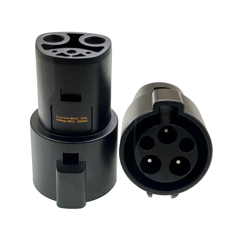 Type 1 to Type 2 EV Adapter 32A SAE J1772 for Replace / Repair