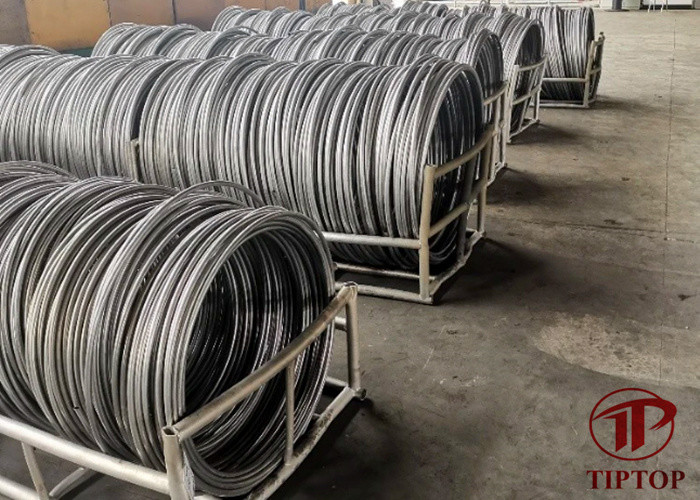 UNS S31603 3/8" OD 316L Stainless Steel Hydraulic Tubing