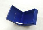 Blue Paperboard Watch Book Shaped Box Glossy Lamination Boxes Lightweight