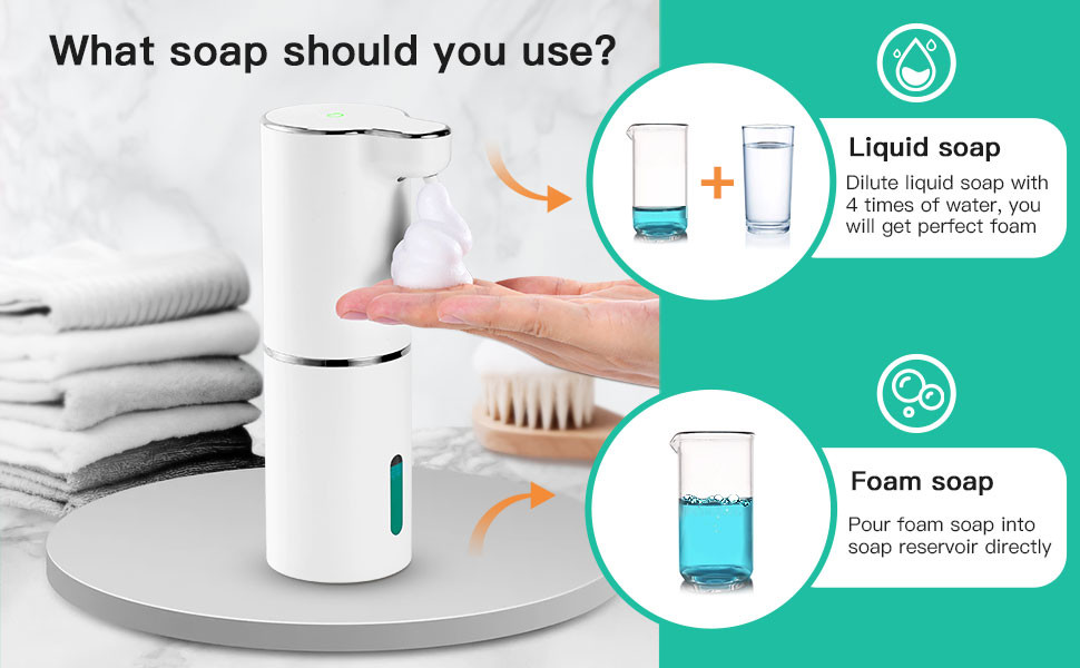 Rechargeable Bathroom Touchless Foam Soap Dispenser For Kids Xmas Gift