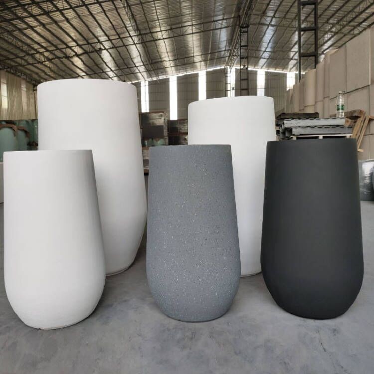 Outdoor Decor Fiber Clay Planters Durable And Stylish Designs