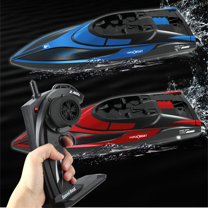 20 KPH High Speed Remote Control Water Play Electric Boats with Plastic Material