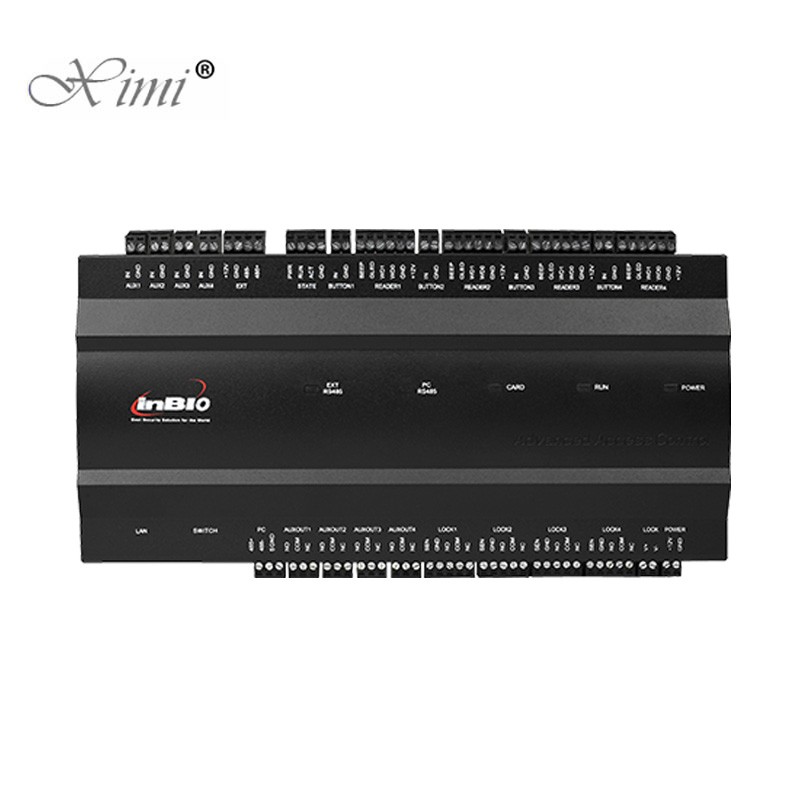 TCP/IP 4 Doors Access Control Panel ZK Original Linux System Inbio460 Fingerprint Door Access Control Board