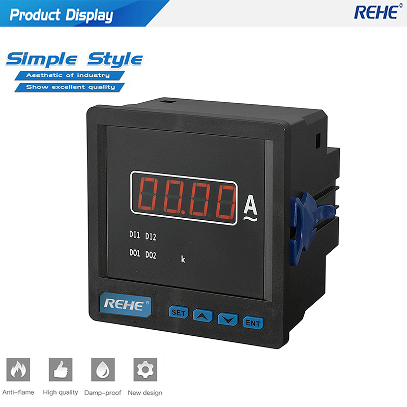 Low price Digital only display Single Phase power current meter/ampere meter with LCD display