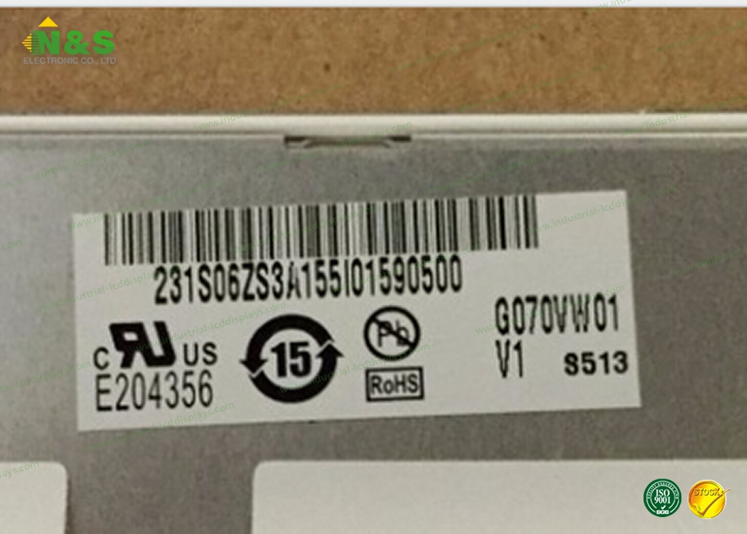 AUO 7.0 inch TFT LCD Screen G070VW01 V1 WVGA 800(RGB)*480 TN Normally White