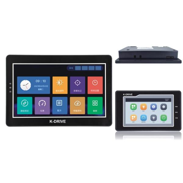 Plastic DC 10V-30V HMI LCD Display , Durable Embedded Touch Screen