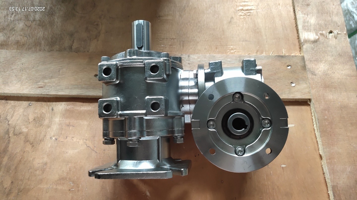 SS304 Hardness 58-62 HRC Double Reduction Worm Gear Speed Reducer
