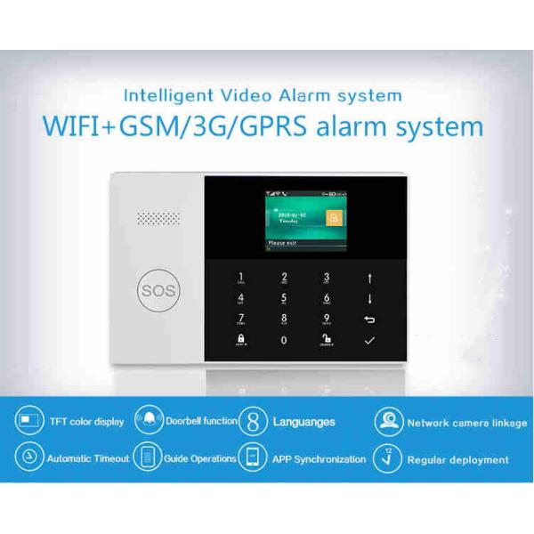 90 Wireless Zones GSM WIFI Burglar Remote Control House Alarm Systems SOS Button