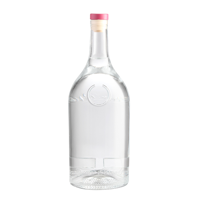Rubber Stopper Sealing Type 750ml 500ml Glass Liquor Spirits Bottles for Vodka Whiskey