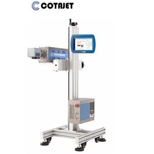 CO2 Industrial Laser Marking Machine with date marking for PET bottle