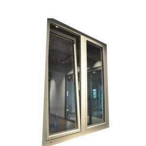 Quality European Style Tilt And Turn Aluminum Windows With Frame Jalousie Double Glazed for sale