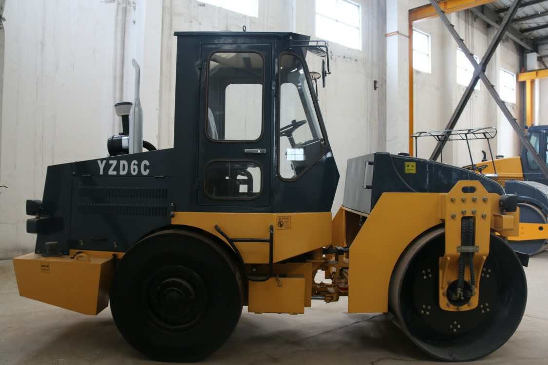 42 Kw Road Construction Equipment YZ6C 6 Ton Hydraulic Steering Road Roller Compactor Single Drum Vibratory