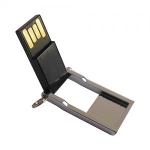China Turn-over Waterproof Chip Mini USB Flash Memory Stick, Engraving Logo Metal USB Drive on sale
