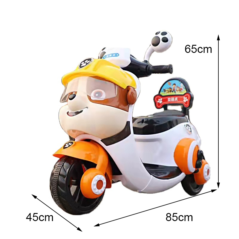 494PCS Children's Electric Motorcycle Tricycle Toy Ride On Car for Kids 2-5 Years Old