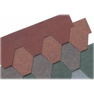 Quality Customized Shape Tab Asphalt Roof Tiles With Three Dimensional Colored Sand for sale