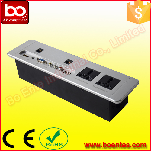 Multi-functional Wall Mount Media Hub Socket for Hotel TV AV Solutions