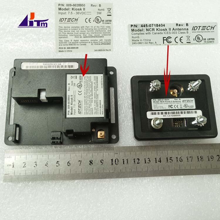 NCR USB Contactless Card Reader Kiosk II Antenna 445-0718404 009-0028950