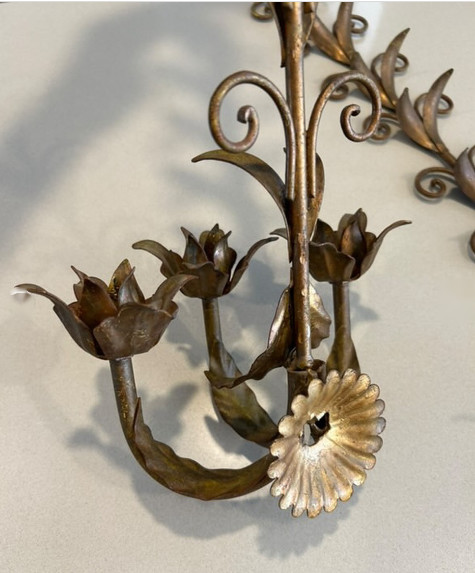 High End 5 Star Hotel Wall Iron Work Luxury Sconce Decoration