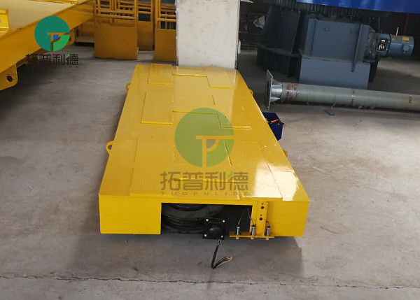 Heavy Load Cable Drum Powered Rail Transfer Trolley for Steel Mill Handling