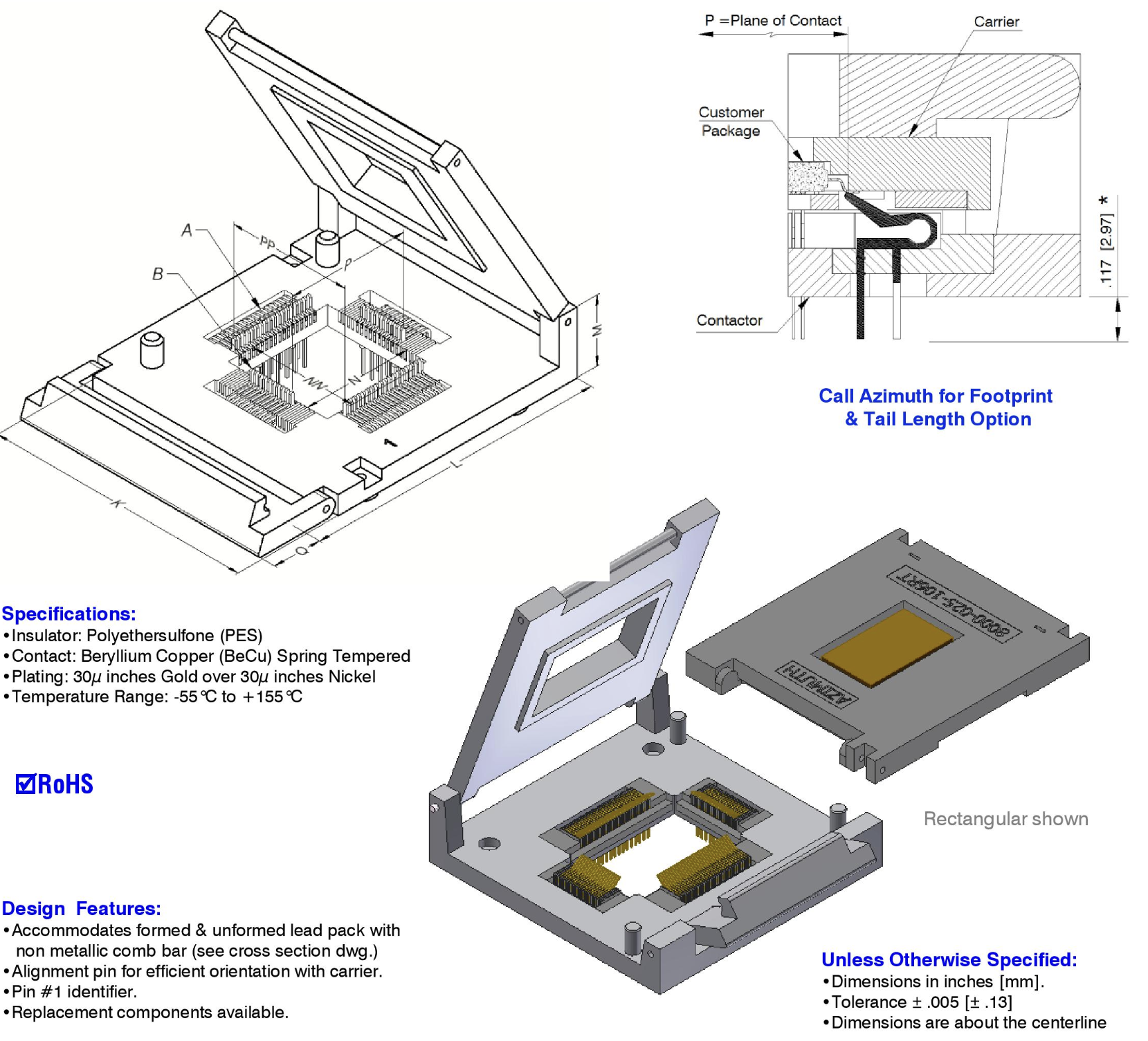 Quad Flat Pack - Carrier and Contactor 8500-65mm-52ATM Take Your Business to the Next Level with Contactor and Durable