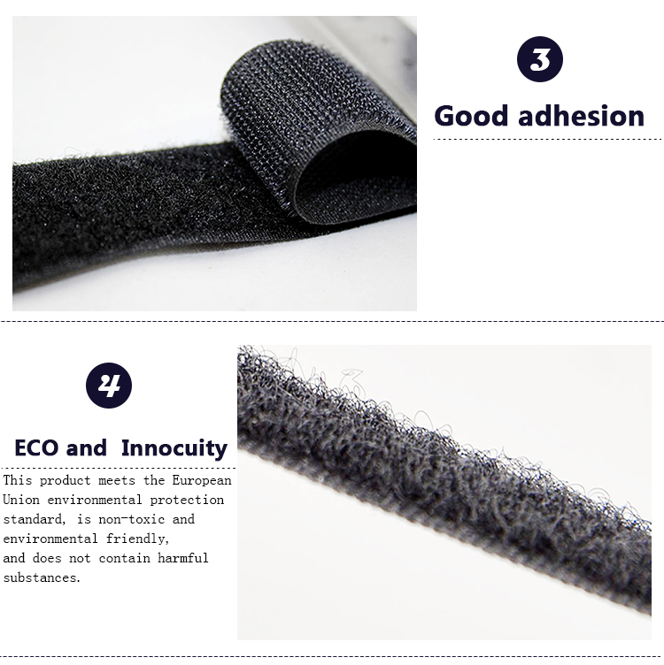 100% nylon adhesive hook and loop tape elastic hook and loop