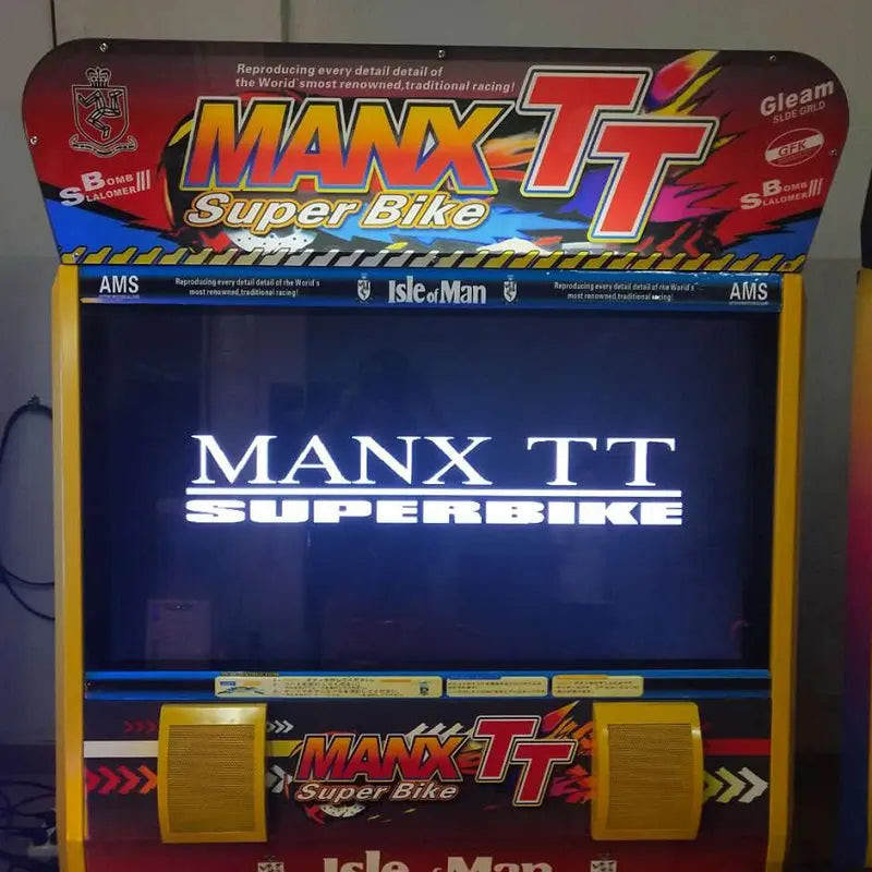 42 Inch Display Classic Moto Bike Racing Game MANX TT Motor Racing Game
