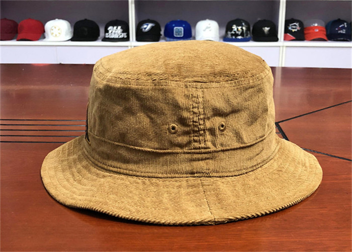 Unisex Men Adjustable Corduroy Fisherman Bucket Hat Soft Or Hard Pre - Curved