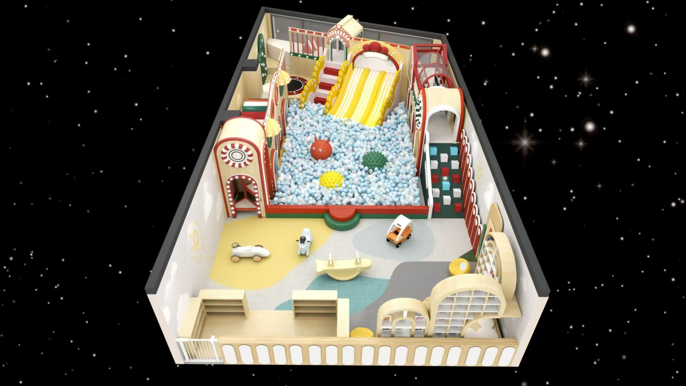 Child's Imagination Run Wild in Naughty Castle for 2-12 Years Old Children