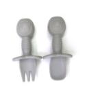 Custom Silicone Baby Forks Spoons For Child's Feeding Different Colours With